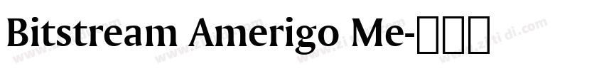Bitstream Amerigo Me字体转换